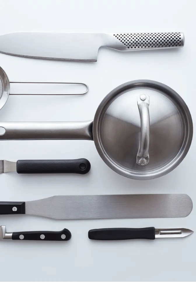 Lista de utensilios para cocina profesional que no pueden faltar